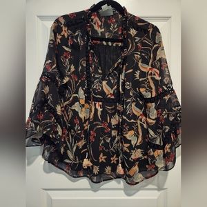 Maeve Flutter Sleeve Blouse